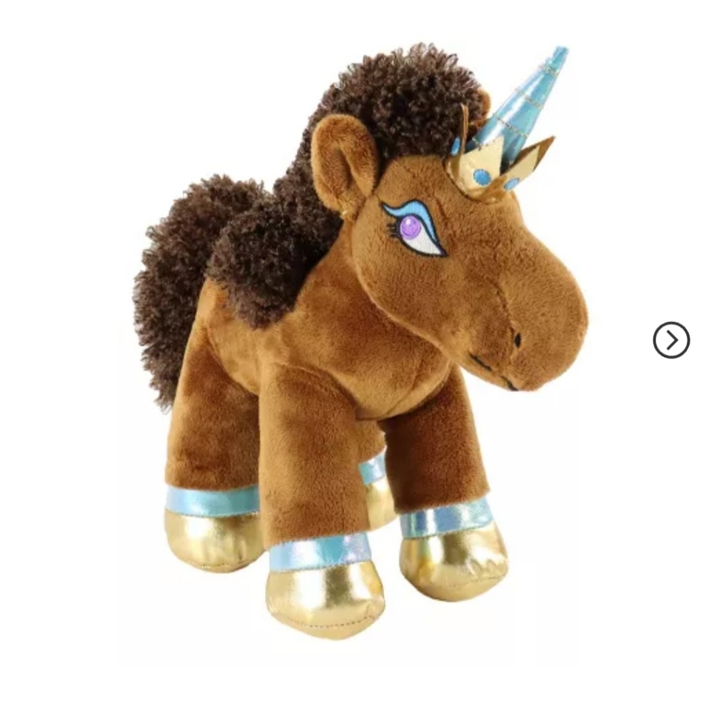 Afro unicorn plush